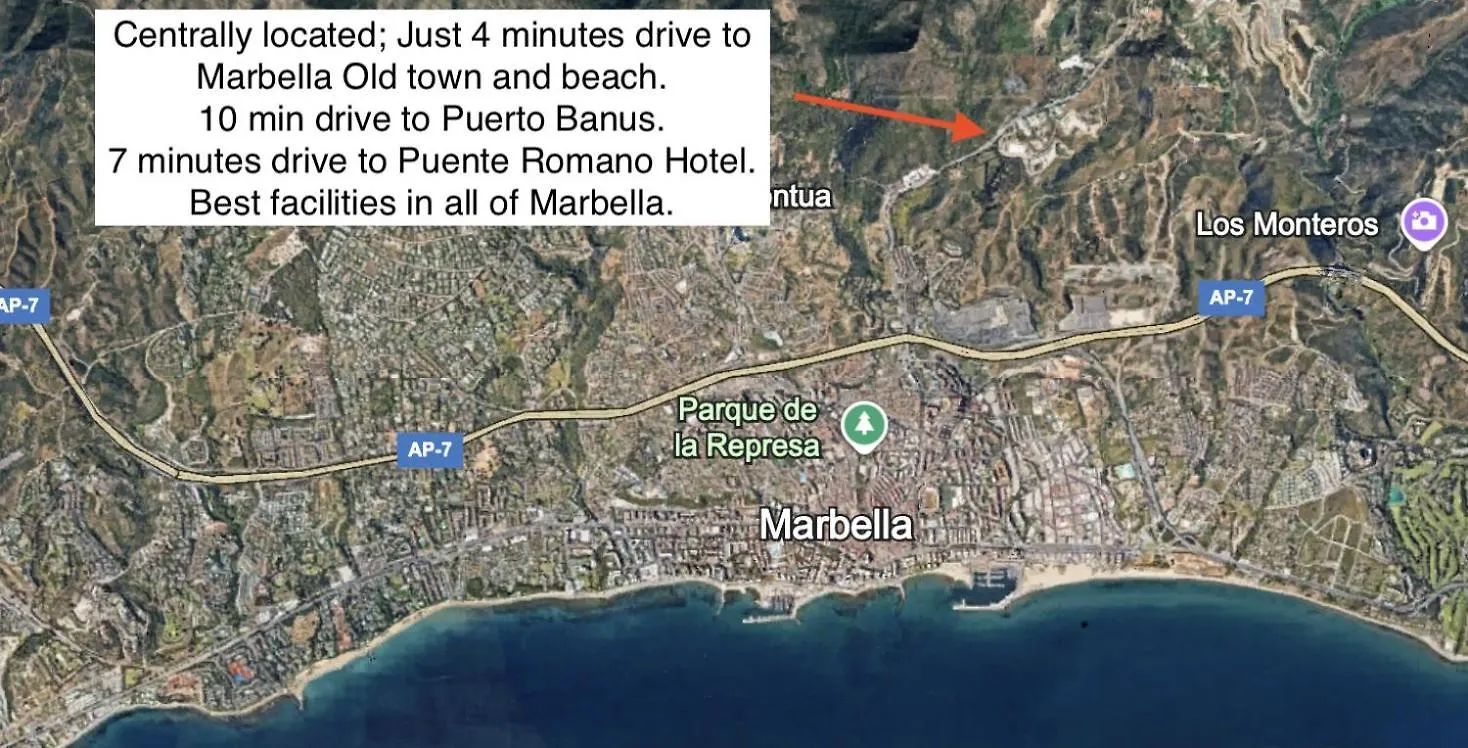 New Ocean View Property Centrally Located, Just 3 Minutes To Marbella City Center Ojen